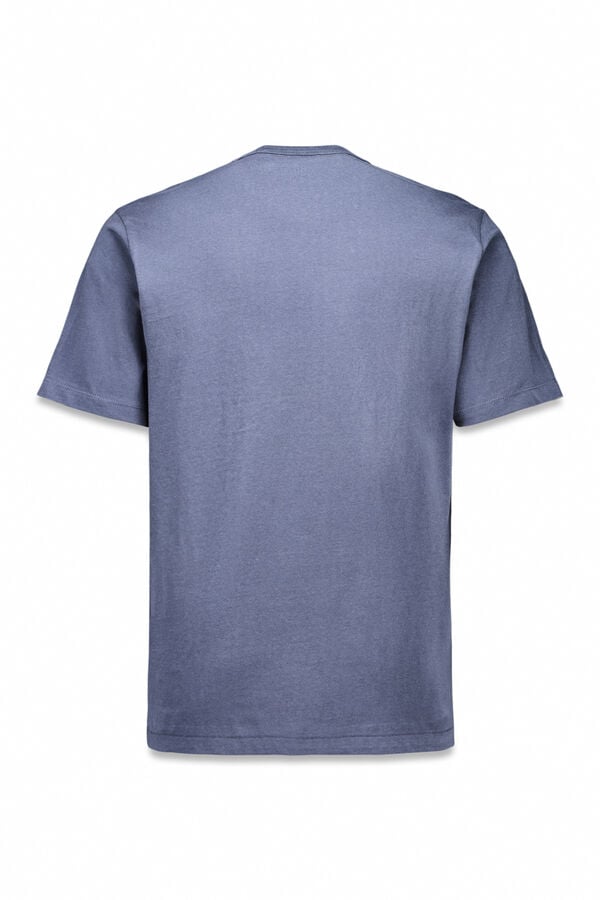 OOTO Camiseta gr&aacute;fica lavada Azul