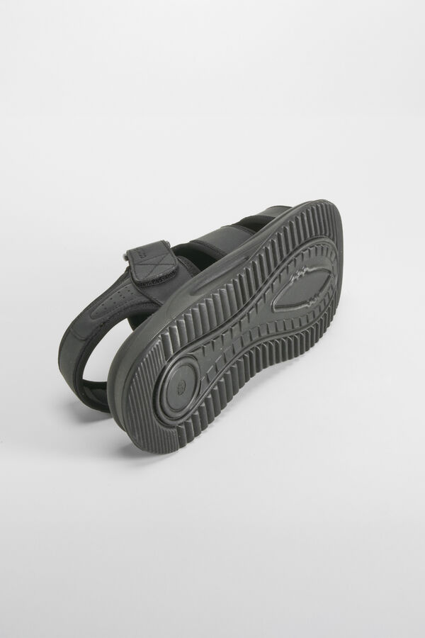 Comfeet Sandalia de piel 3D Therapy Negro