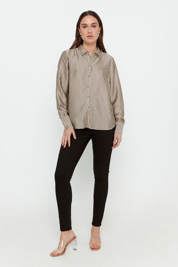 Vero Moda Camisa de mulher estampada Verde