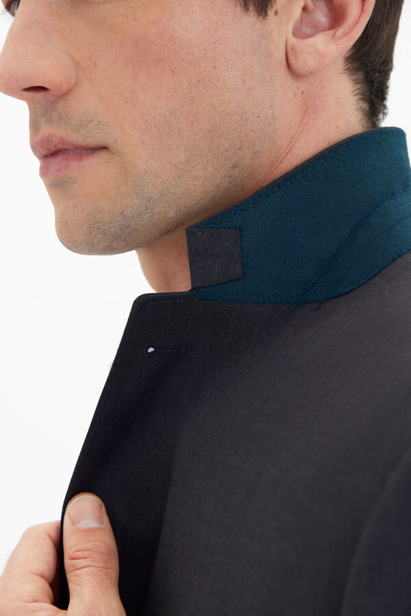 Cortefiel Americana lisa coolmax&reg; Gris oscuro