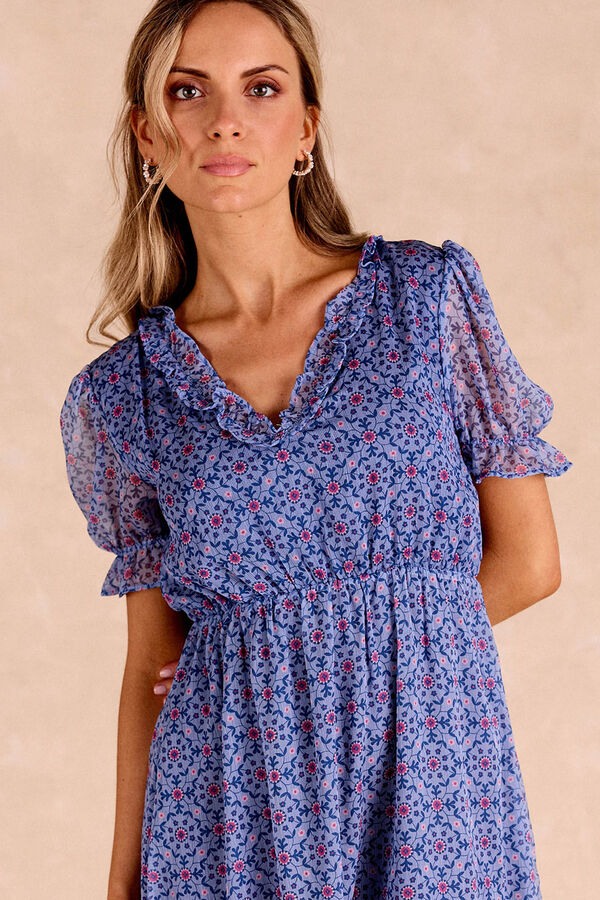 Polín Et Moi Vestido curto Azul