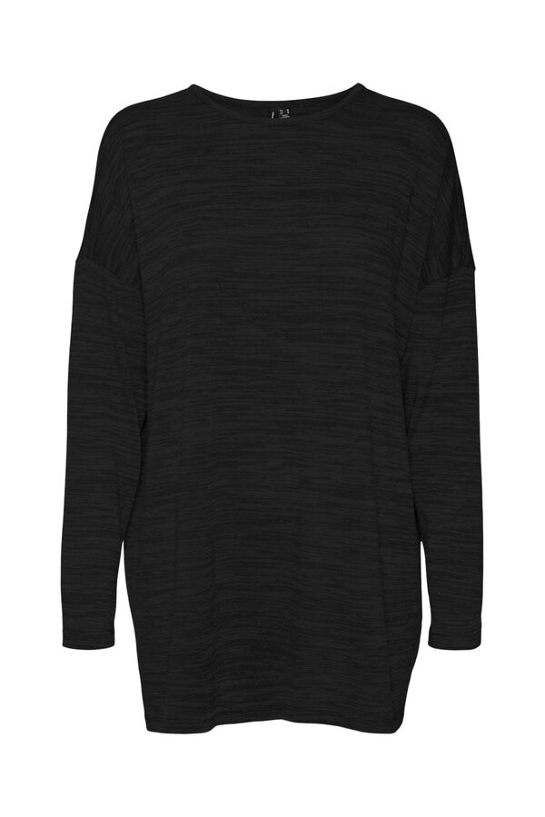 Vero Moda Curve Camiseta manga larga talla grande Negro