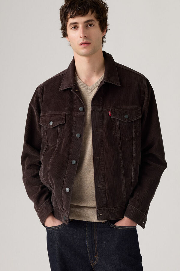 Levi's Blus&atilde;o de veludo cotel&ecirc; Levis&reg;  Castanho