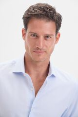 Cortefiel Camisa vestir estructura lisa f&aacute;cil plancha Azul