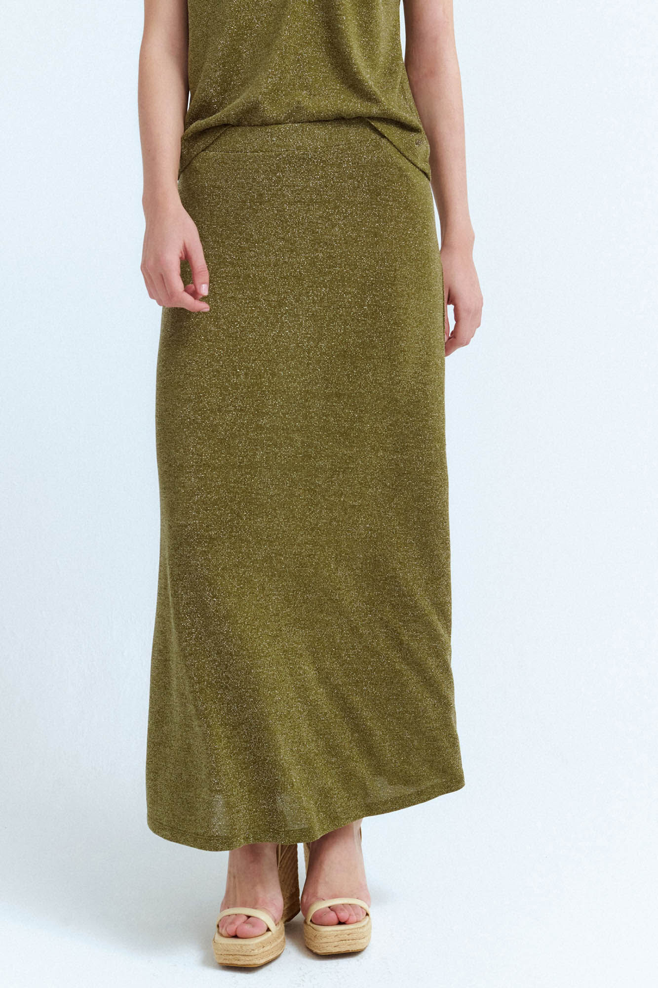 Vila Falda midi de punto con l&uacute;rex