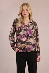 Molly Bracken Camisa de manga larga con estampado Multicolor