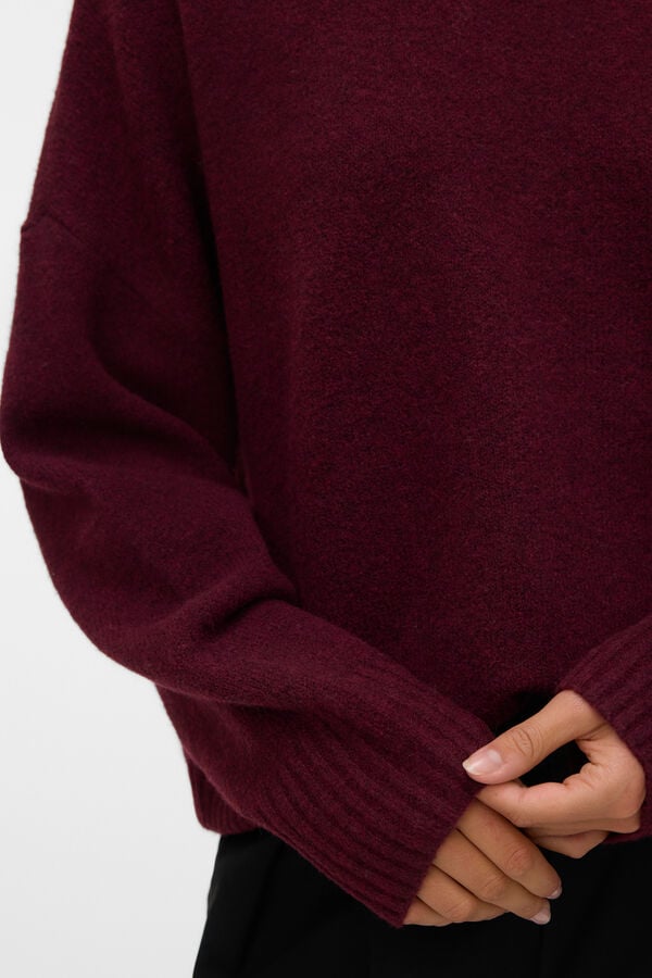 Vero Moda Jersey de punto cuello redondo Morado