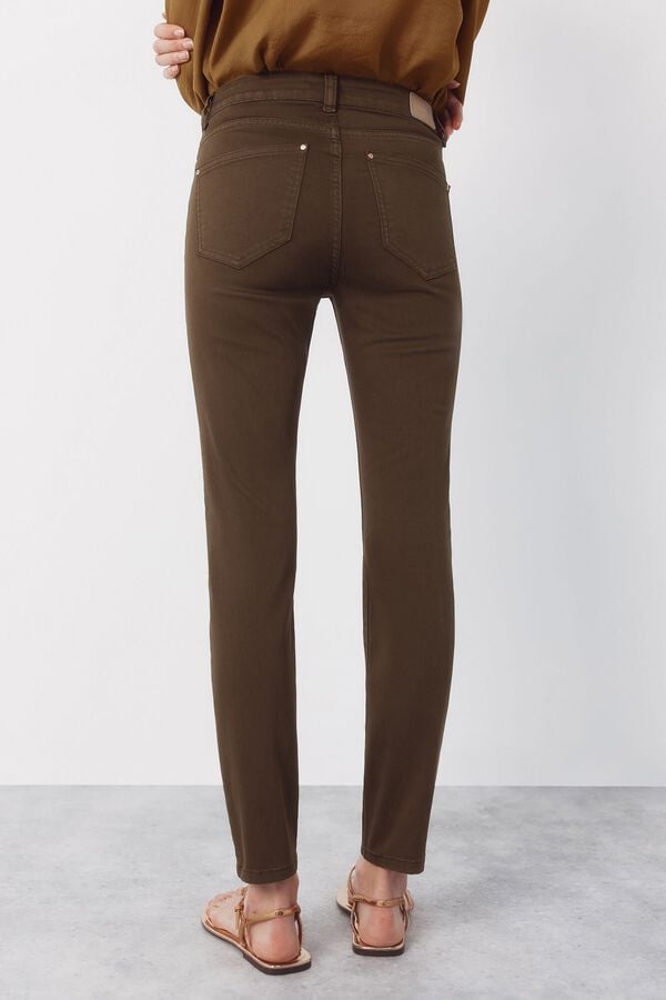 Cortefiel Jeans Sensational Skinny color Verde