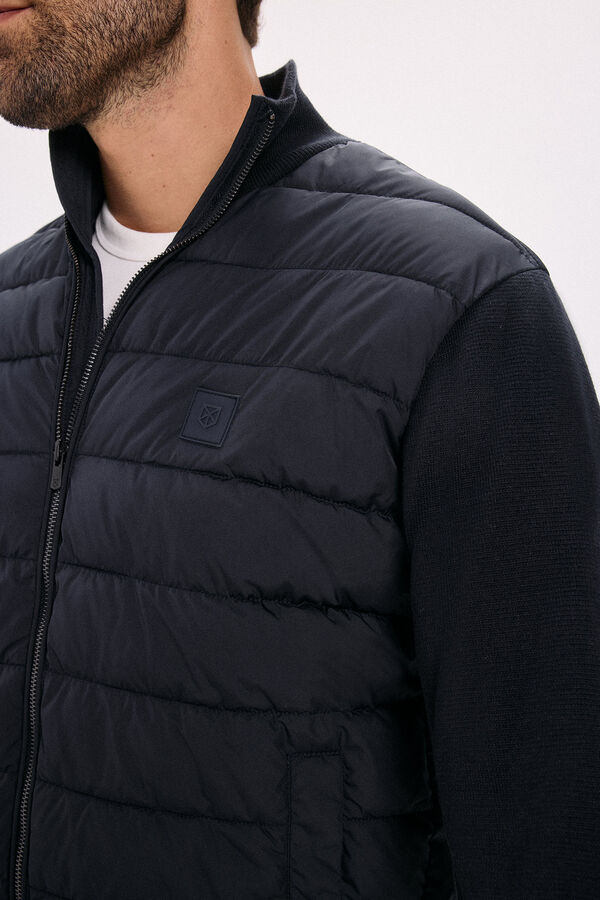 Jack & Jones Blus&atilde;o acolchoada leve Azul