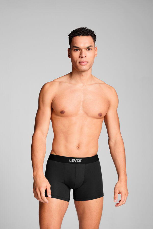 Levi's Pacote de caixa de presente com 3 boxers masculinos Levi's&reg; Preto