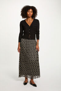 Morgan Falda larga plisada