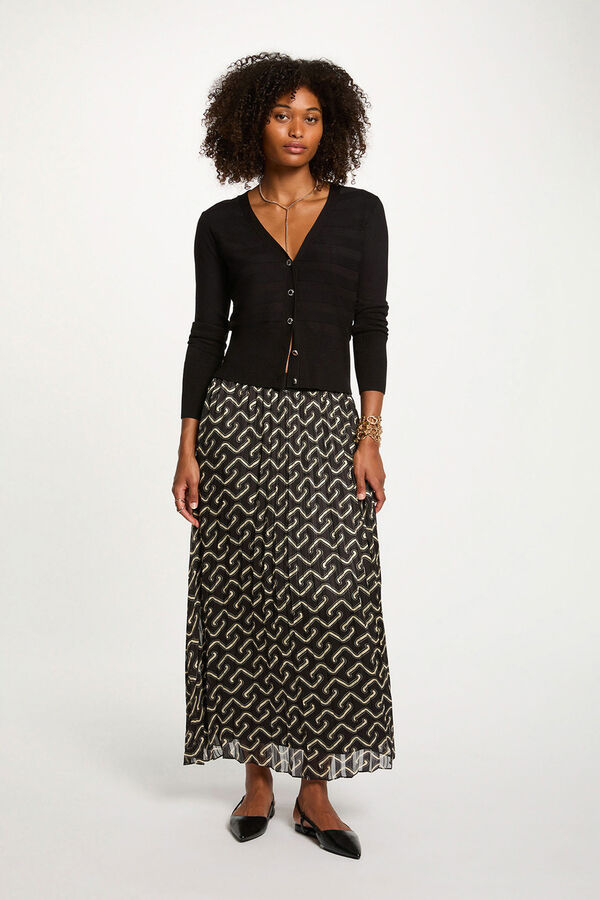 Morgan Falda larga plisada Multicolor