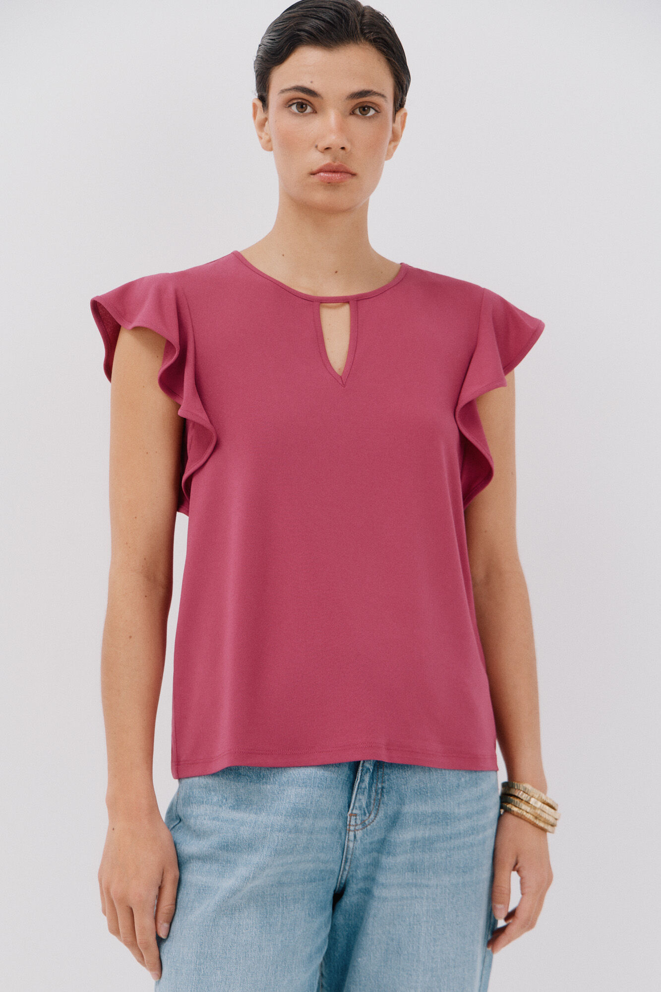 Cortefiel Top de punto l&aacute;grima