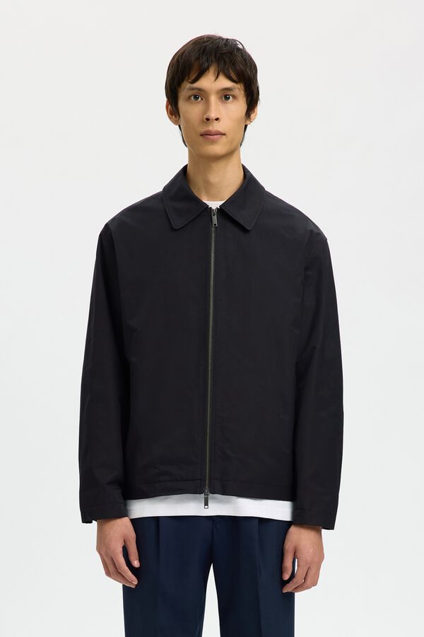 Selected Chaqueta ligera cremallera Negro