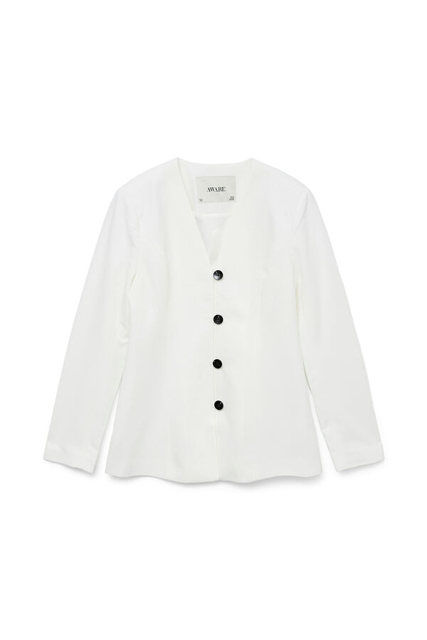 Vero Moda Blazer gola em bico Branco