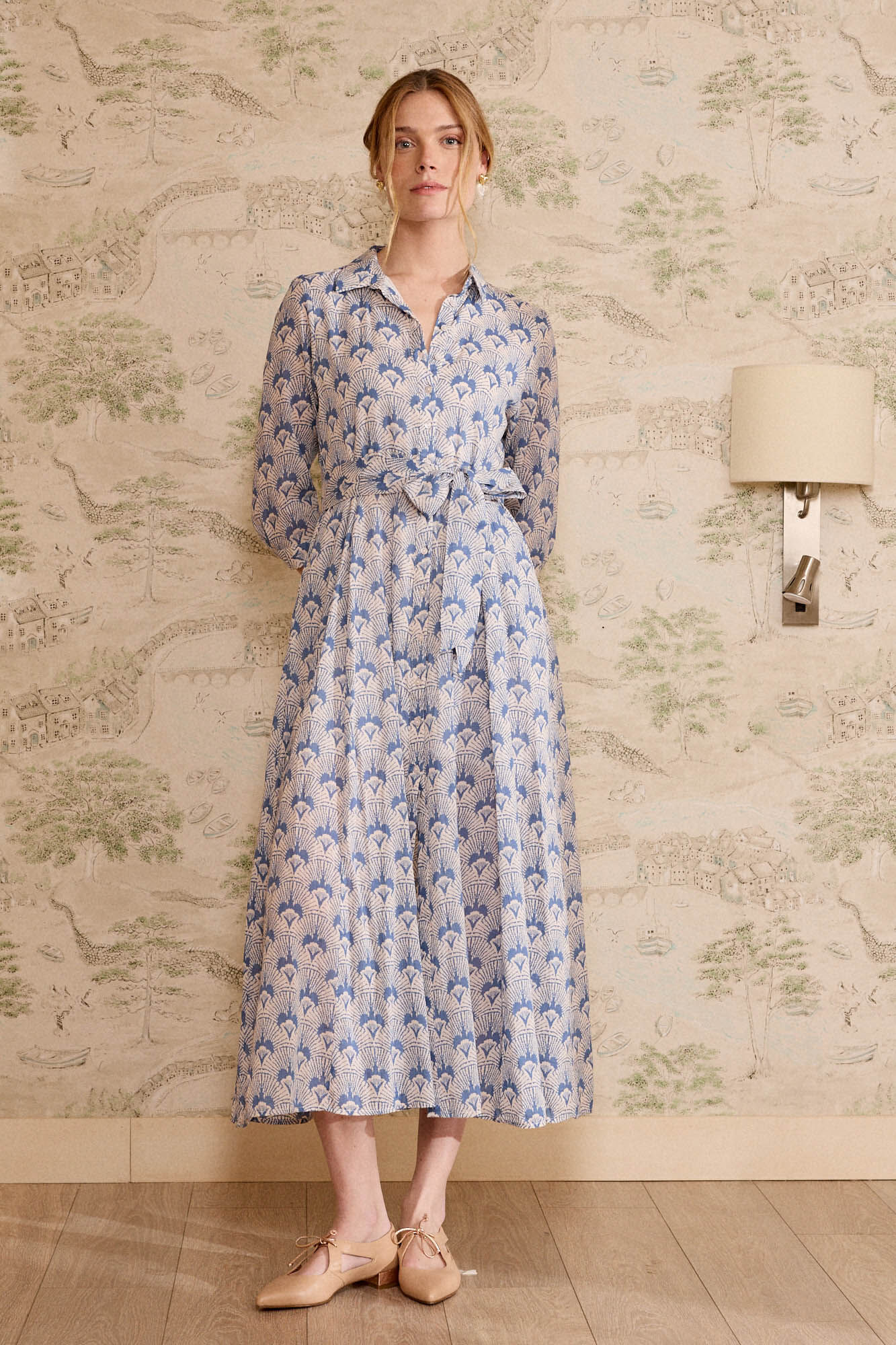 Pol&iacute;n Et Moi Vestido camisa denim Bethsabe