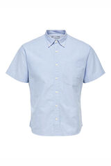 Cortefiel Camisa manga curta desportiva Azul