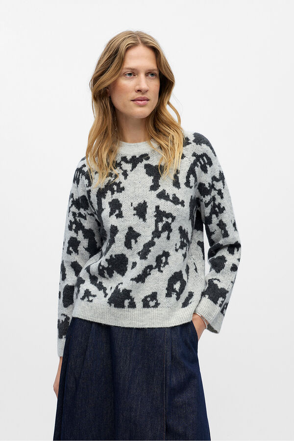 Object Camisola de l&atilde; e alpaca Cinzento