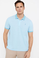 Cortefiel Polo oxford piqu&eacute; Azul