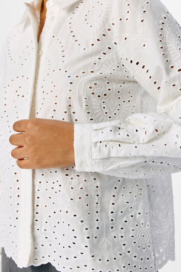 Object Camisa bordado ingl&eacute;s Blanco