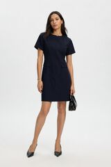 Selected Vestido curto Azul