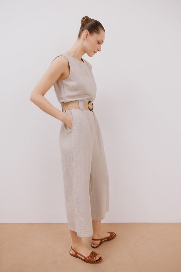 Cortefiel Mono con cinturón a contraste Arena