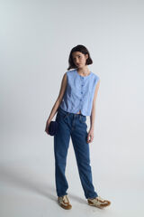 Object Chaleco estampado Blanco