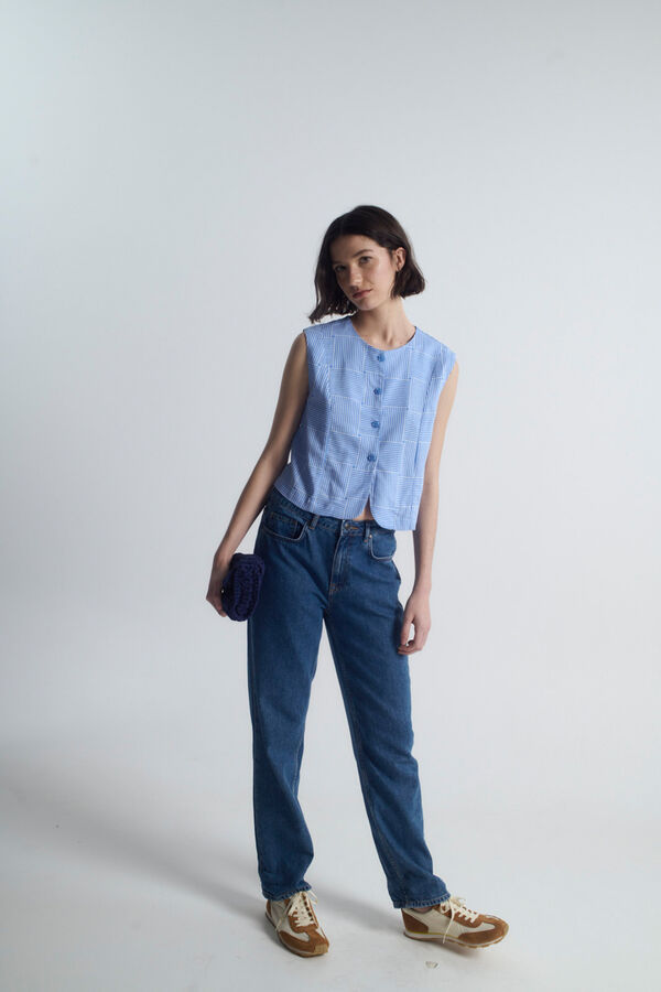 Object Chaleco estampado Blanco