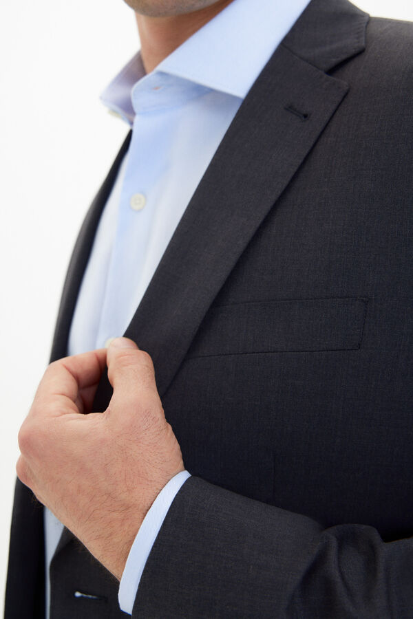 Cortefiel Americana lisa coolmax&reg; Gris oscuro