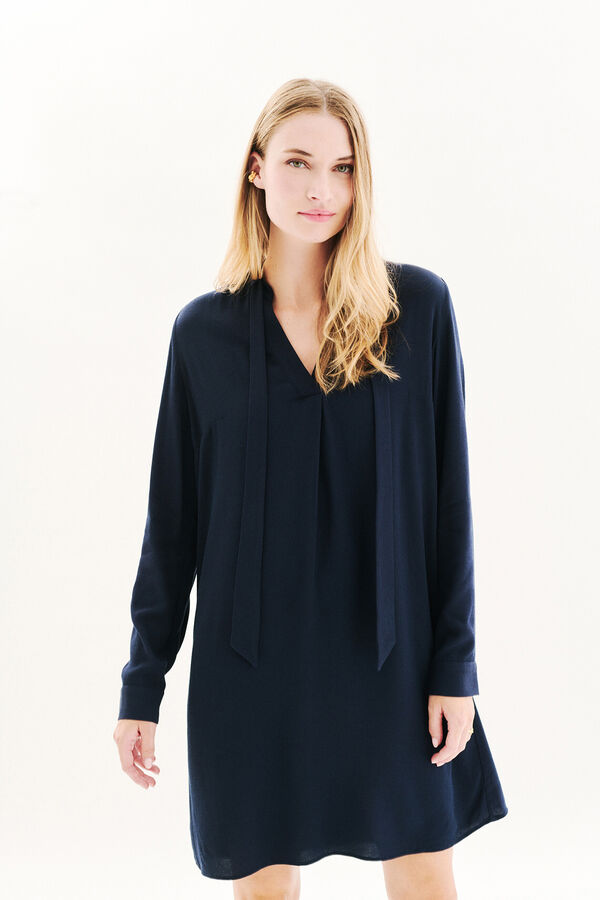 Caroll Vestido 100% viscose Azul