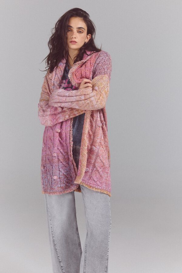 Slowlove Chaqueta punto fantas&iacute;a Rosa