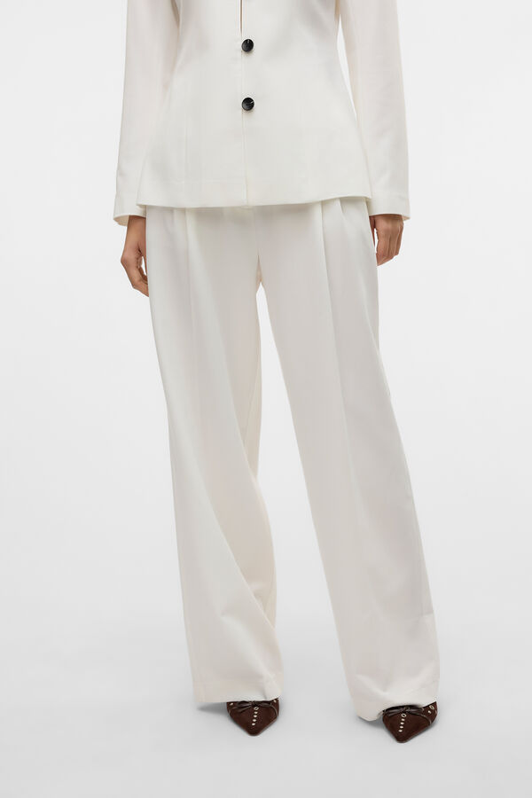 Vero Moda Pantal&oacute;n largo de vestir Blanco