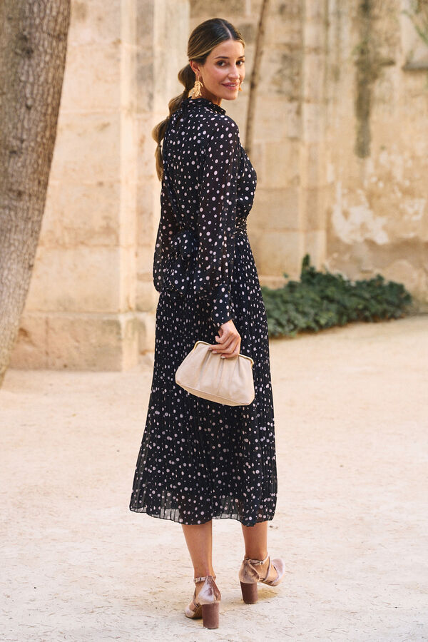 Pol&iacute;n Et Moi Vestido largo Marcia Negro