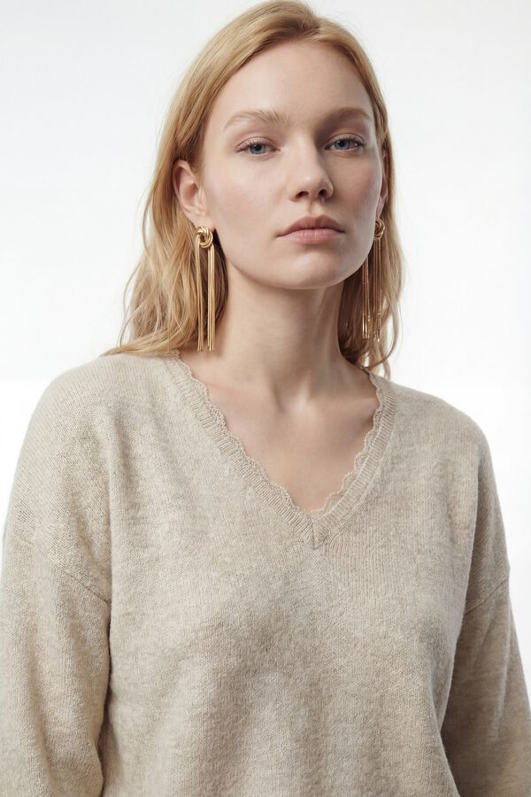 Vero Moda Jersey de punto reversible Beige