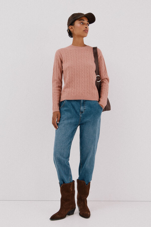 Cortefiel Jersey suave ochos Rosa