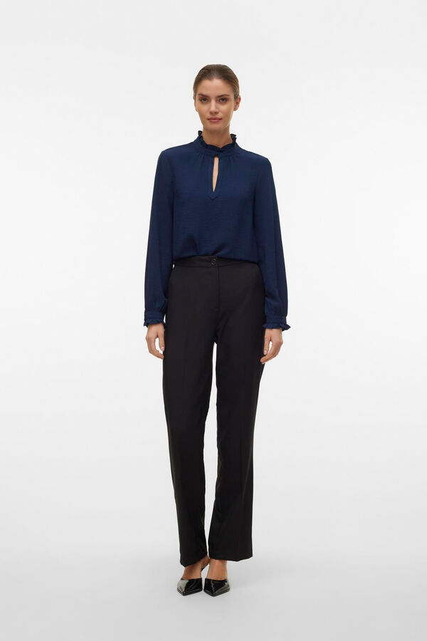 Vero Moda Cal&ccedil;as formais de mulher de corte reto Preto