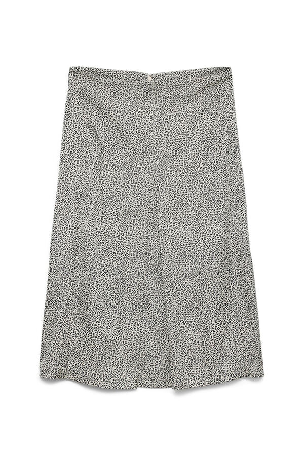 Vero Moda Falda midi vuelo Gris