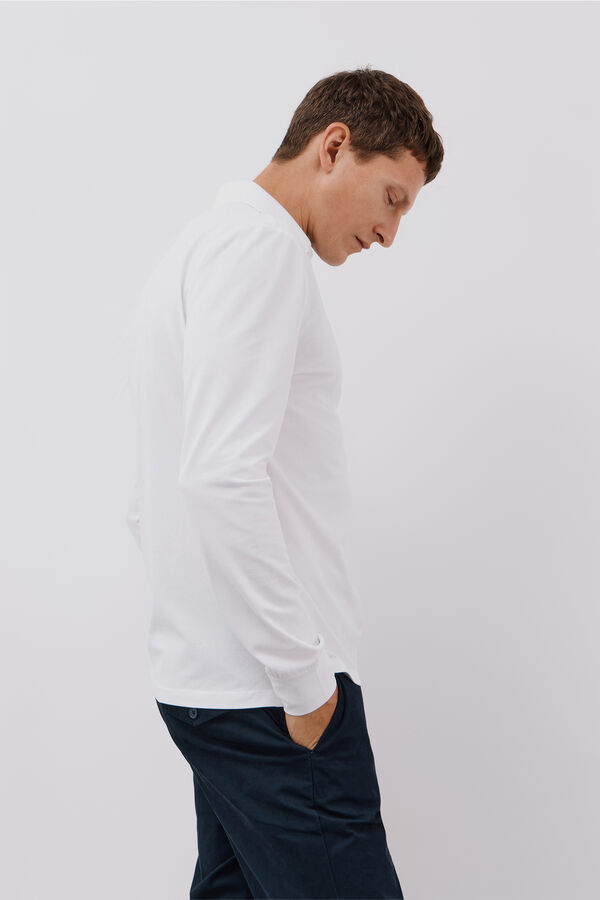 Cortefiel Polo regular fit Blanco