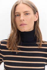 Cortefiel Camisola riscas bicolorida Cinzento