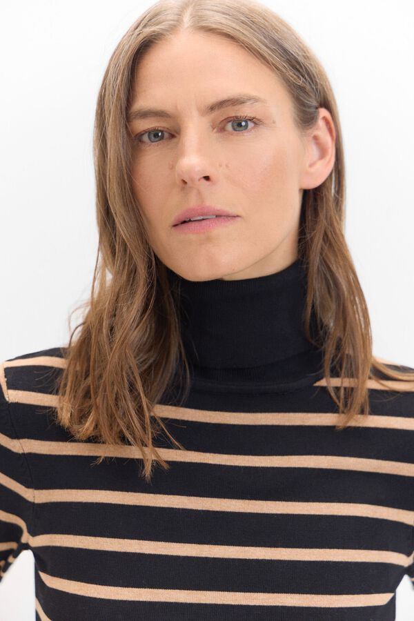 Cortefiel Camisola riscas bicolorida Cinzento