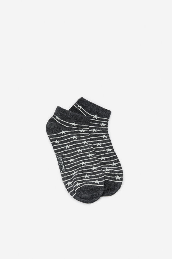 Cortefiel Meias curtas estrela Preto