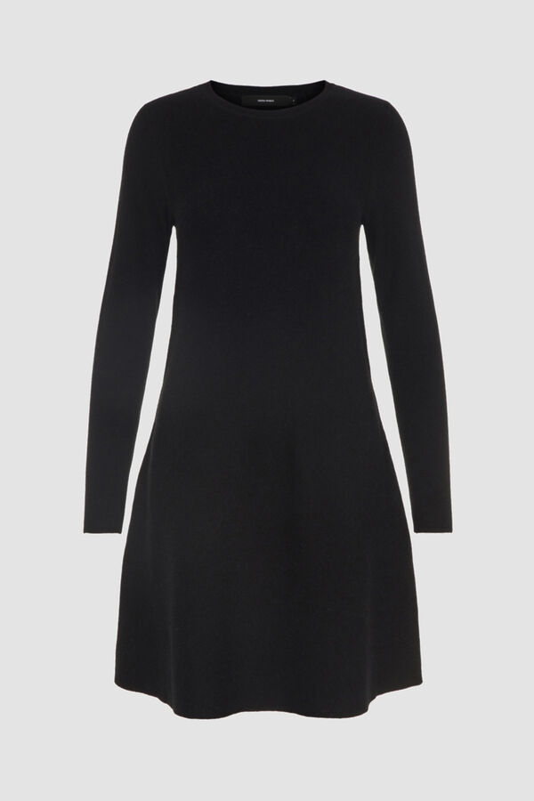 Vero Moda Vestido de punto cuello redondo Negro