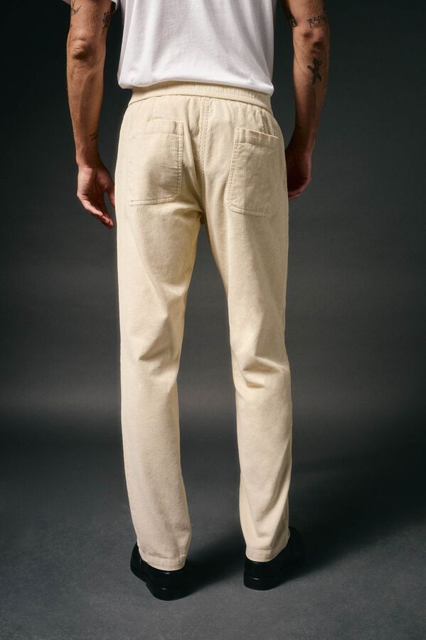 OOTO Cal&ccedil;as de veludo veludo com el&aacute;stico Tostado