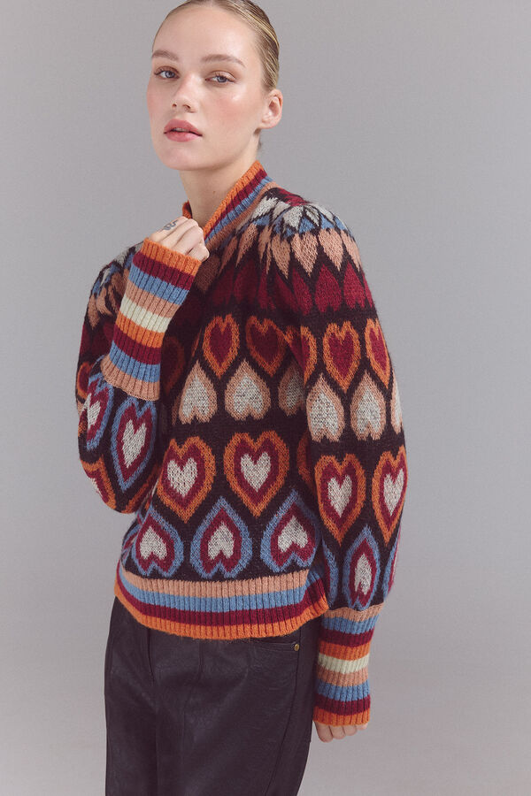 Slowlove Jersey punto fantas&iacute;a Naranja