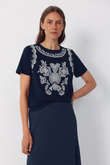 Cortefiel T-shirt estampada Azul