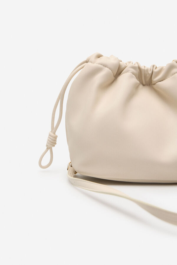 Cortefiel Bolsa de mala de tiracolo Ecru