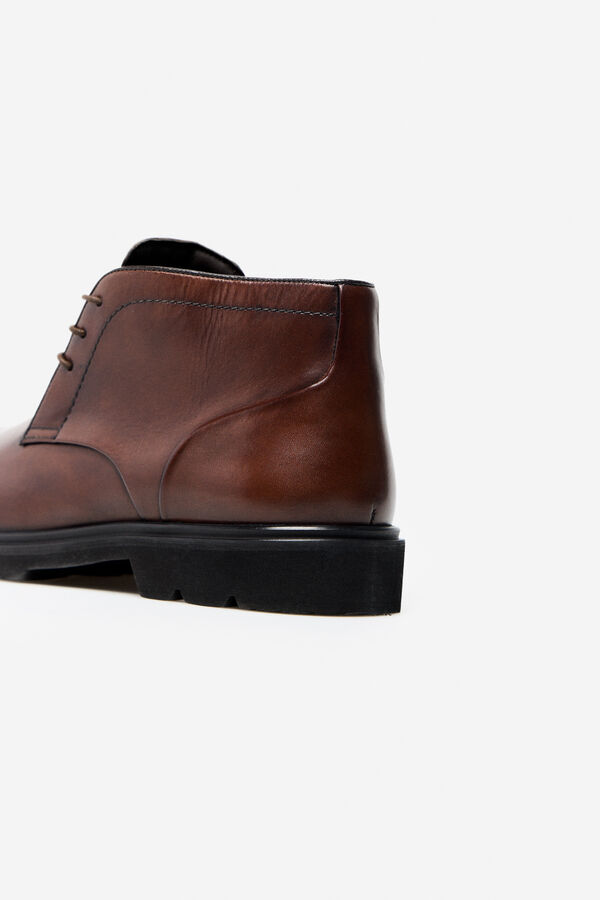 Cortefiel Bota pele Castanho