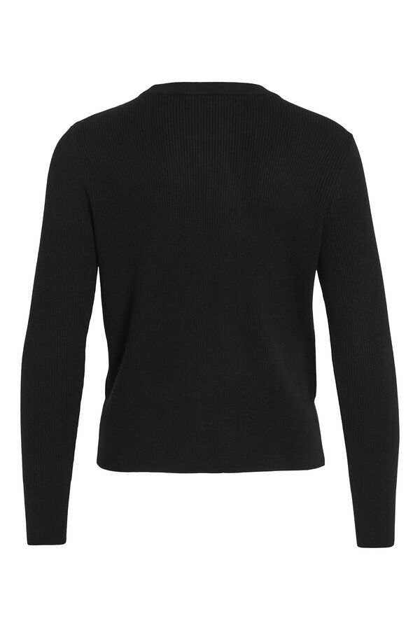 Vila Top de punto canal&eacute; Negro