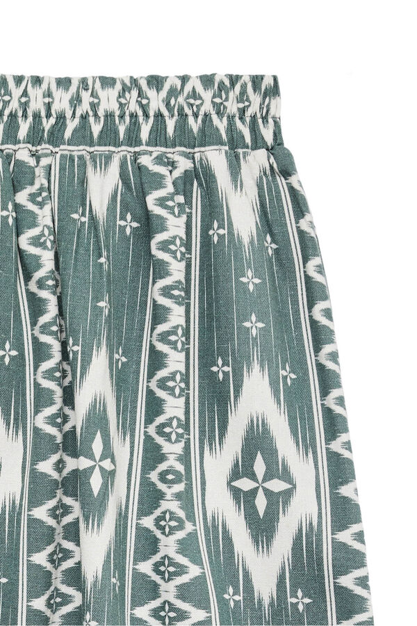 Vero Moda Saia 7/8 em linho Verde