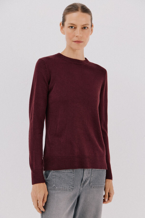 Cortefiel Jersey b&aacute;sico caja Vino